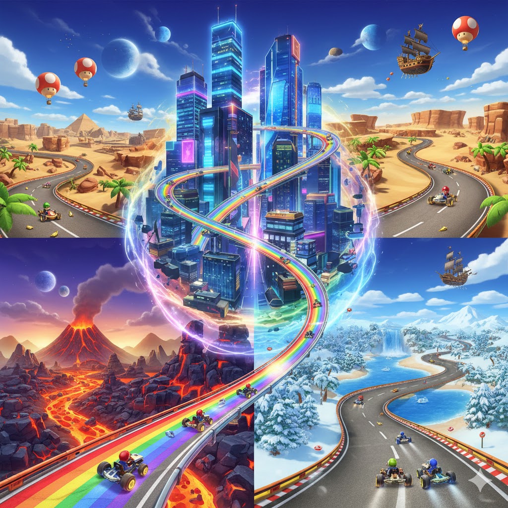 mario kart world banor