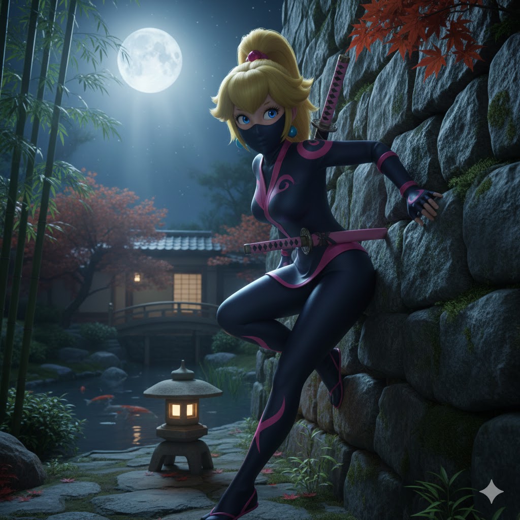 Princess Peach Showtime ninja peach