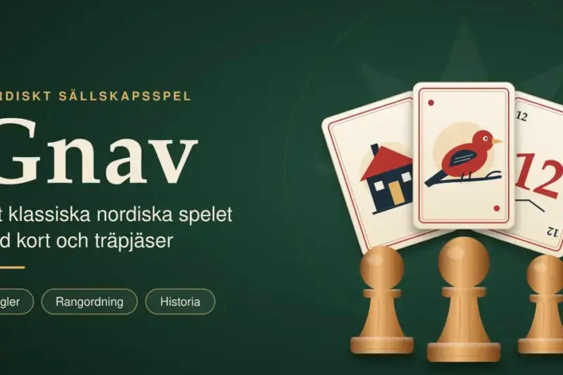 Gnav – det klassiska nordiska spelet med kort och träpjäser