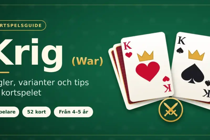 Krig (War) – regler, varianter och tips för kortspelet